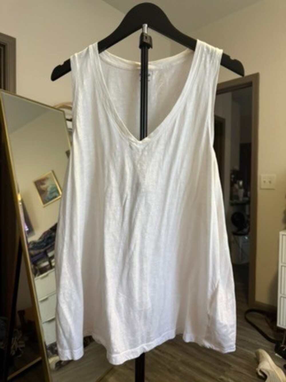 Madewell 1X White Tank Top Sleeveless Shirt